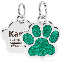 Cargar imagen en el visor de la galería, Custom Dog Tag Engraved Pet Dog Collar Accessories Personalized Cat Puppy ID Tag Stainless Steel Paw Name Tag Anti-lost Pendant - Gadgets TIC