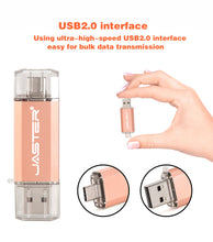 Cargar imagen en el visor de la galería, Hotsale JASTER OTG USB Flash Drive Type C Pen Drive 512GB 256GB 128GB 64GB 32GB 16GB USB Stick 2.0 Pendrive for Type-C Device - Gadgets TIC