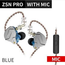 Cargar imagen en el visor de la galería, Kz Zsn Pro In Ear Earphones 1ba+1dd Hybrid Technology Hifi Bass Metal Earbuds Headphones Sport - Gadgets TIC