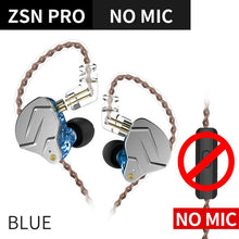 Cargar imagen en el visor de la galería, Kz Zsn Pro In Ear Earphones 1ba+1dd Hybrid Technology Hifi Bass Metal Earbuds Headphones Sport - Gadgets TIC