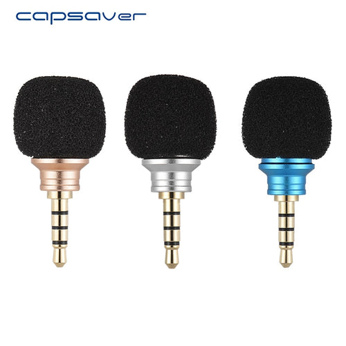 capsaver Mini Microphone for Cellphone Smartphone Portable Wireless Mic Small Microphone for Android Phone 3.5mm Jack - Gadgets TIC