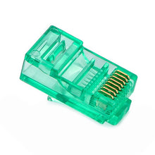 Cargar imagen en el visor de la galería, JONSNOW 20/50/100PCS RJ45 Ethernet Cables Module Plug Network Connector RJ-45 Crystal Heads Cat5 Color Cat5e Gold Plated Cable - Gadgets TIC
