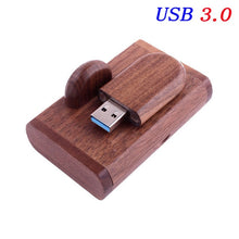 Cargar imagen en el visor de la galería, JASTER USB 3.0 High speed LOGO wooden+Box Personal LOGO customer pendrive 8GB 16GB 32GB 64GB usb Flash Drive pen drive U disk - Gadgets TIC
