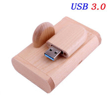 Cargar imagen en el visor de la galería, JASTER USB 3.0 High speed LOGO wooden+Box Personal LOGO customer pendrive 8GB 16GB 32GB 64GB usb Flash Drive pen drive U disk - Gadgets TIC
