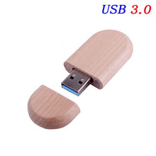 Cargar imagen en el visor de la galería, JASTER USB 3.0 High speed LOGO wooden+Box Personal LOGO customer pendrive 8GB 16GB 32GB 64GB usb Flash Drive pen drive U disk - Gadgets TIC
