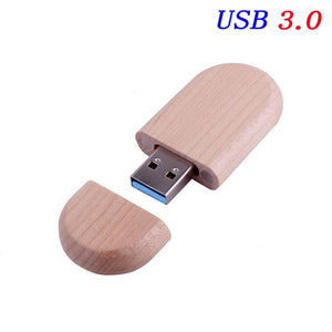 JASTER USB 3.0 High speed LOGO wooden+Box Personal LOGO customer pendrive 8GB 16GB 32GB 64GB usb Flash Drive pen drive U disk - Gadgets TIC