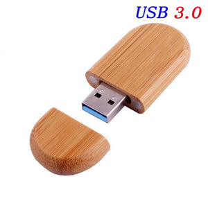 JASTER USB 3.0 High speed LOGO wooden+Box Personal LOGO customer pendrive 8GB 16GB 32GB 64GB usb Flash Drive pen drive U disk - Gadgets TIC