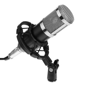 Dynamic Condenser Microphone Sound Studio Audio Recording Mic with Shock Mount for Broadcasting KTV Singing BM800 Drop Shipping - Gadgets TIC