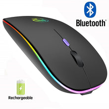 Cargar imagen en el visor de la galería, Wireless Mouse RGB Bluetooth Computer Mouse Silent Rechargeable Ergonomic Mause With LED Backlit USB Optical Mice For PC Laptop - Gadgets TIC
