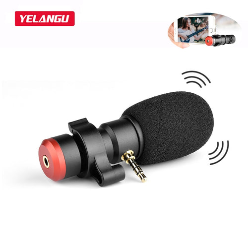 Profession Stereo smartphone Microphone For Video recording live 3.5mm jack Mic For iPhone Huawei Xiaomi Samsung - Gadgets TIC